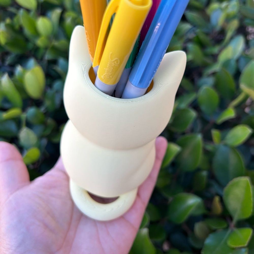 3D Printed Cat Organizer | Pen Holder | Makeup Brush Cup | Cat Lover Gift - Picture 2 of 7